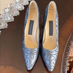 Jennifer Moore Pewter Embellished Heels